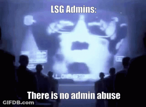 Group Standing In Front Of LSG Admins Screen GIF