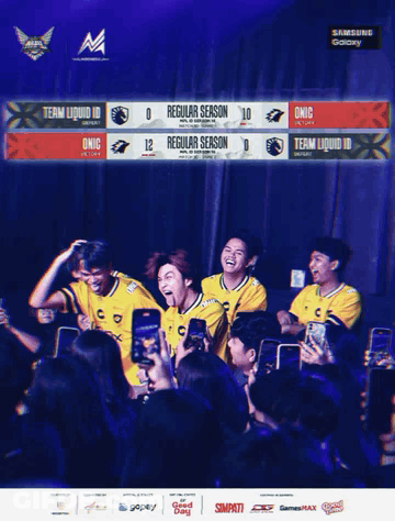 Group Standing In Front Of Team Liquid 10 Sign GIF