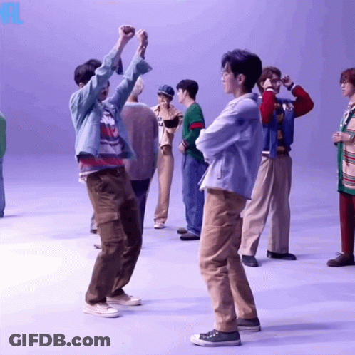Group Standing In Room With YL GIF