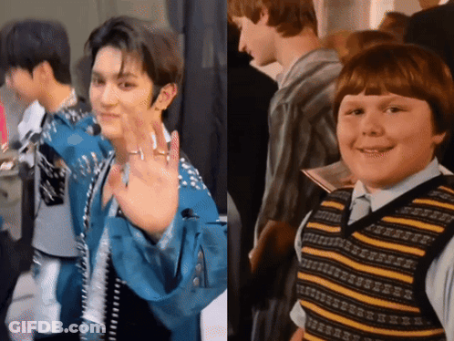Group Standing Together One In Blue Jacket GIF