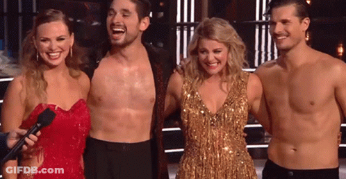 Group Standing With Microphone GIF