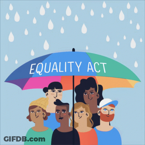 Group Under Umbrella Equal Protection For Everyone Equality Act GIF