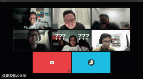 Group Video Call With B Shirt GIF