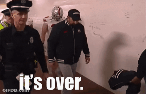 Group Walking Down Hallway It's Over GIF