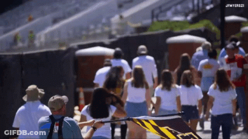 Group Walking Down Street With Jfmyers21 GIF