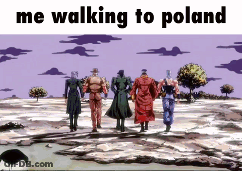 Group Walking In Desert Me Walking To Poland GIF