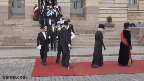 Group Walking On Red Carpet GIF