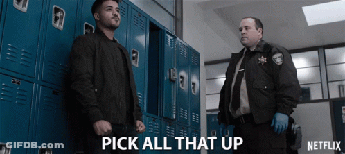 Group Walking With Red Flag In Front Of Imgflip.com Building GIF