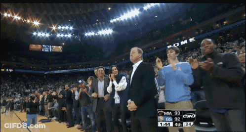 Group Watching Basketball Game On TV GIF