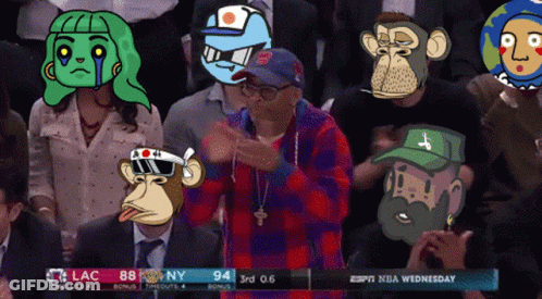 Group Watching Basketball Game Score 94-88 GIF