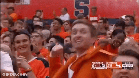 Group Watching Basketball One In Orange Jacket With S GIF