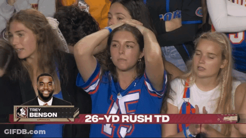 Group Watching Football Game Trey Benson GIF