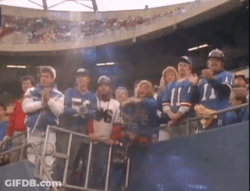 Group Watching Game In Stadium GIF