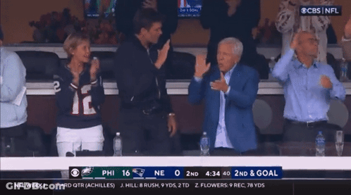 Group Watching Game On CBS NFL GIF