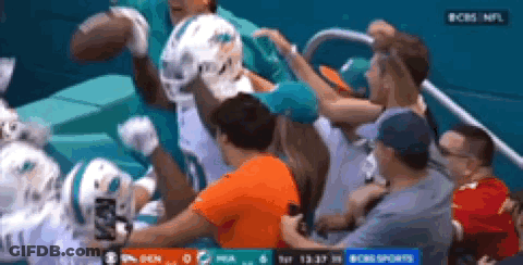 Group Watching NFL Football On CBS GIF