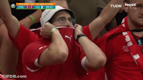 Group Watching Soccer Game Score 3-2 GIF