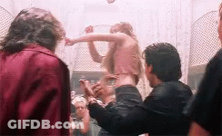 Group Watching Woman Dancing GIF