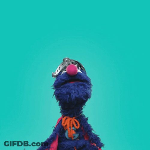 Grover Animated Thank You GIF