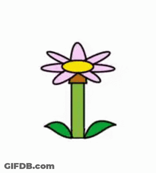 Growing Animated Flower GIF