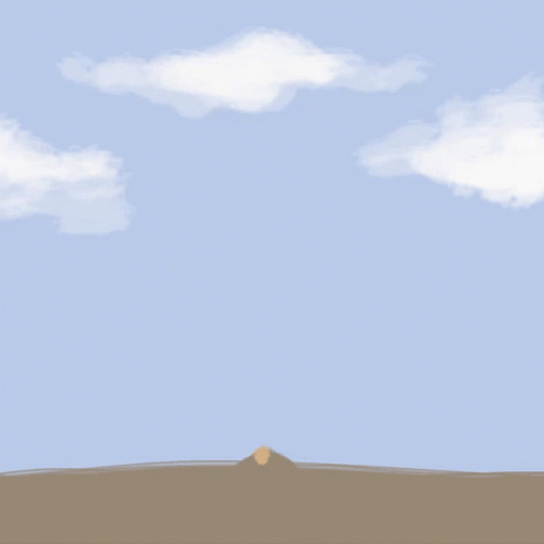 Growing Leaf In The Face Of Earth GIF