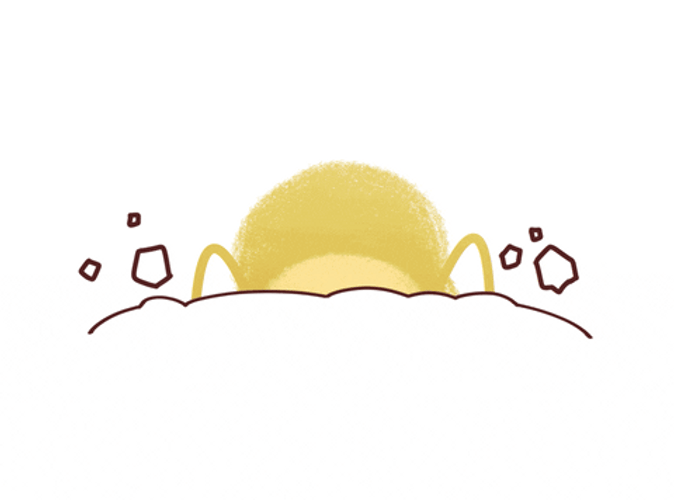 Growing Plant Peanut Seed Peeking Animation GIF