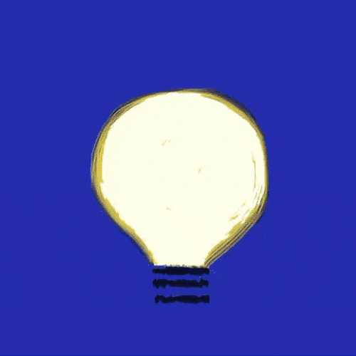 Growing Plant Turning To Bulb Vector Art GIF
