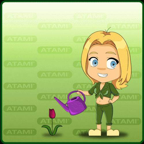 Growing Plant Watering Day Animation GIF