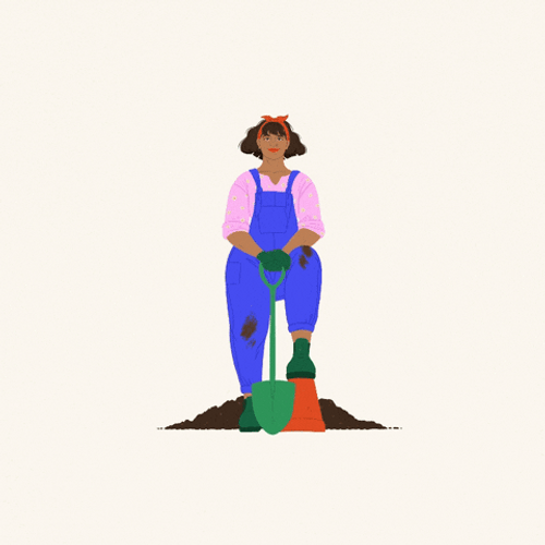 Growing Plant We Grow Together Digital Design GIF