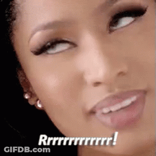 Growling Nicki Minaj Anaconda GIF