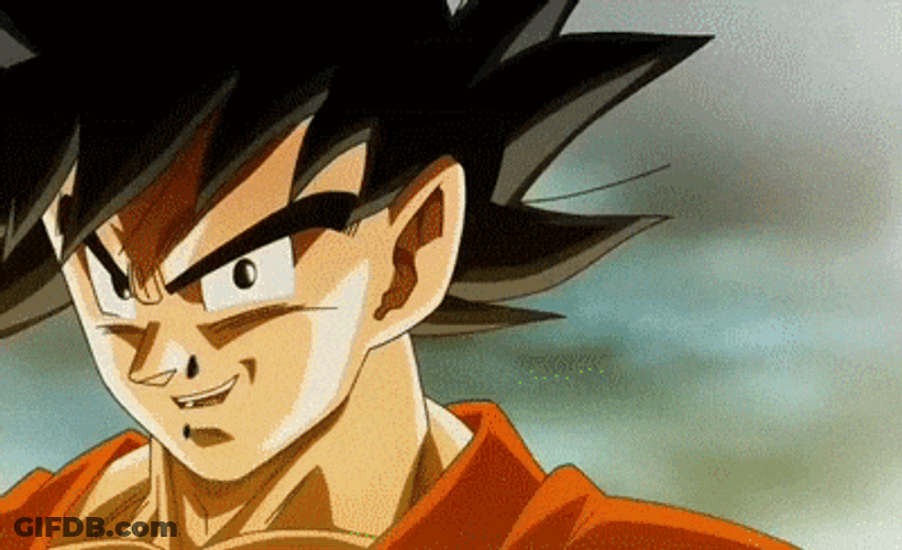 Grown Up Baby Goku GIF