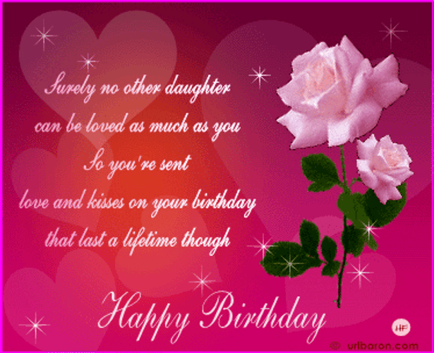 Grown Up Happy Birthday Daughter Beautiful Flowers GIF