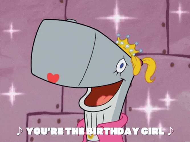 Grown Up Happy Birthday Daughter Pearl Krabs GIF