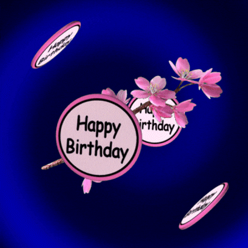 Grown Up Happy Birthday Daughter Spinning Disc GIF