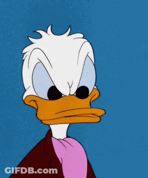 Grr Angry Donald Duck GIF