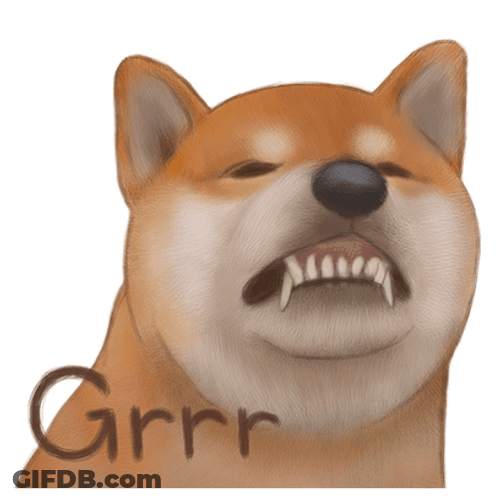 Grr Dog Sharp Teeth GIF