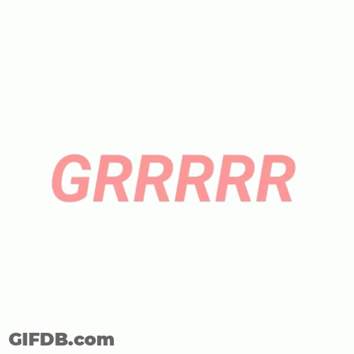 Grr Pink Text GIF