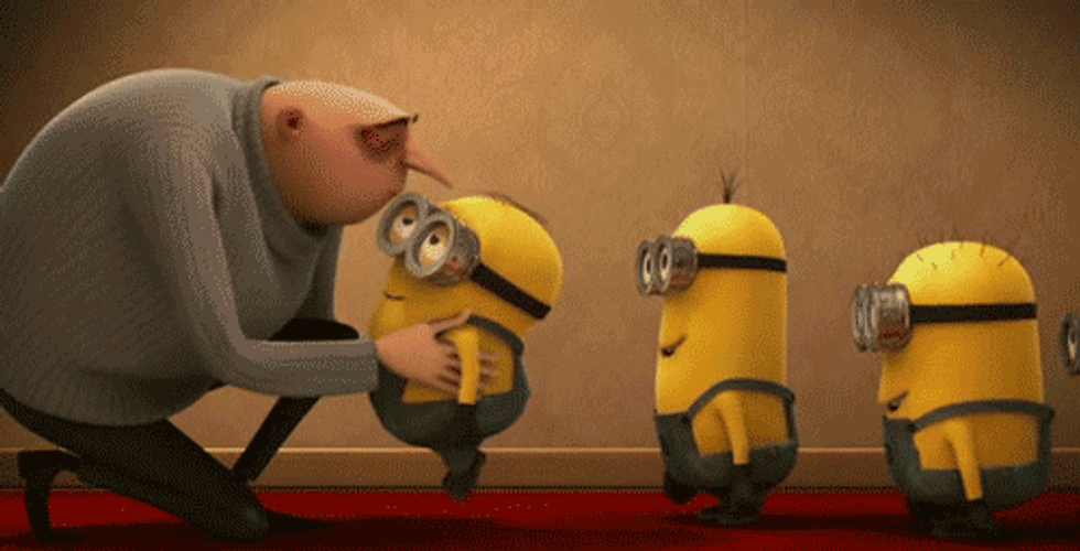 Gru's Goodnight Kiss You GIF