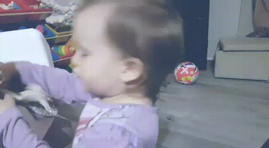 Grumpy Baby Girl Eyes Rolled Stank Face GIF