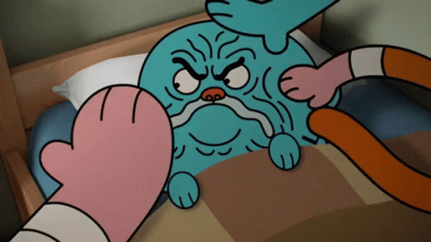 Grumpy Gumball Watterson GIF