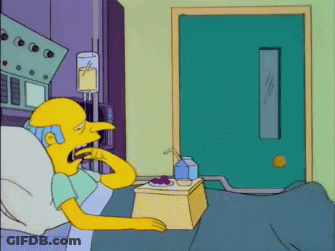 Grumpy Mr Burns Frustrated Reaction GIF