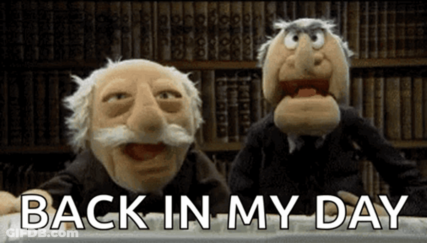 Grumpy Old Man Back In The Day GIF