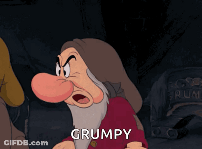 Grumpy Old Man Of Snow White GIF