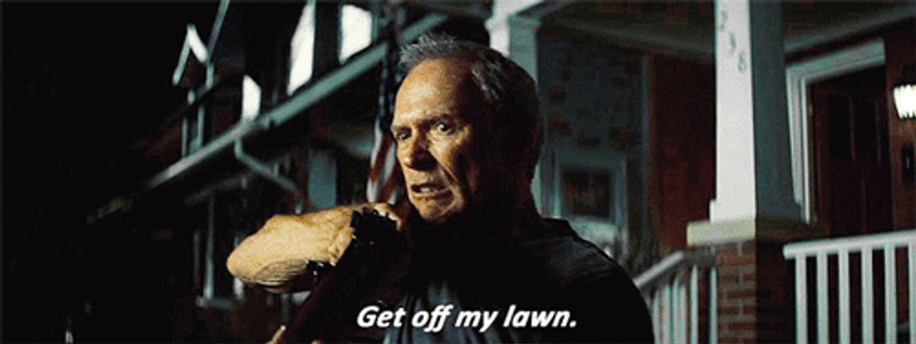 Grumpy Old Men Clint Eastwood Get Off GIF
