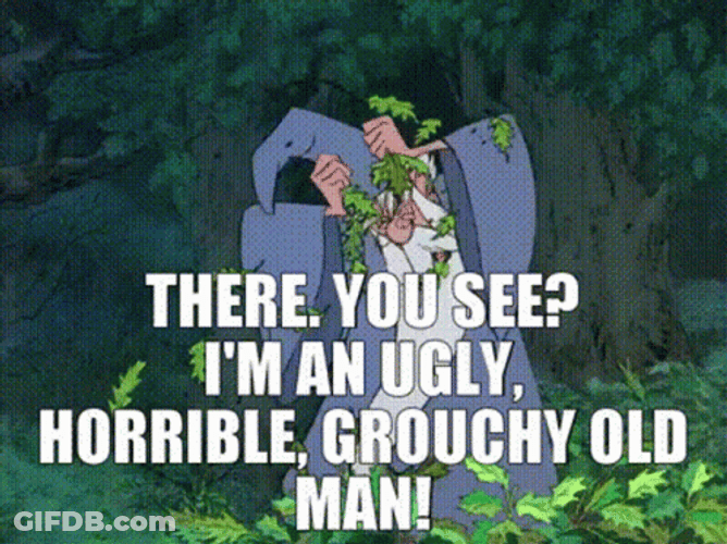 Grumpy Old Wizard GIF