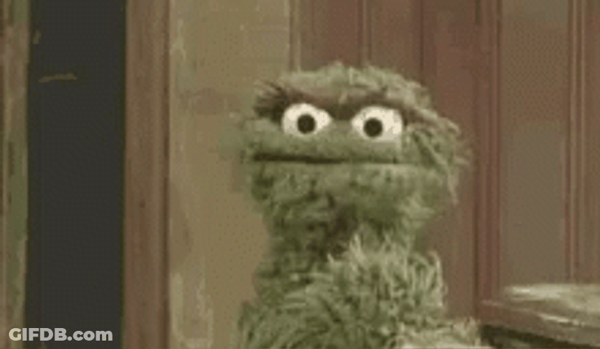 Grumpy Oscar The Grouch GIF