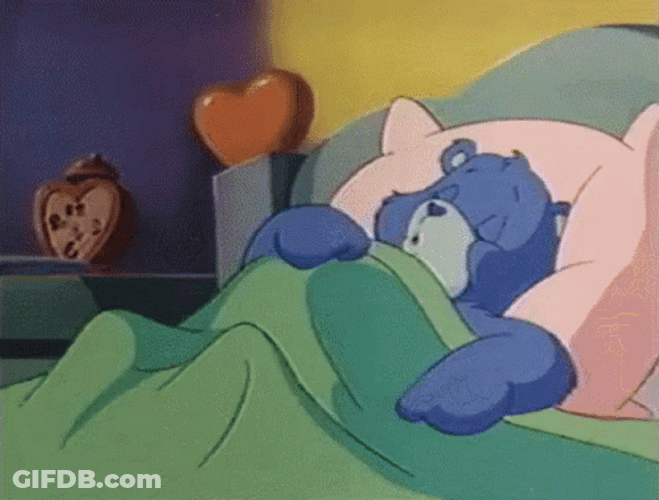 Grumpy Sleeping Bear GIF