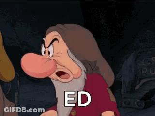 Grumpy Snow White Character GIF