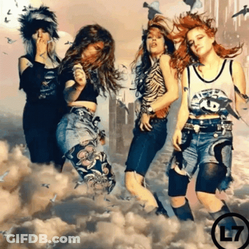 Grunge 90S Rock Band L7 GIF