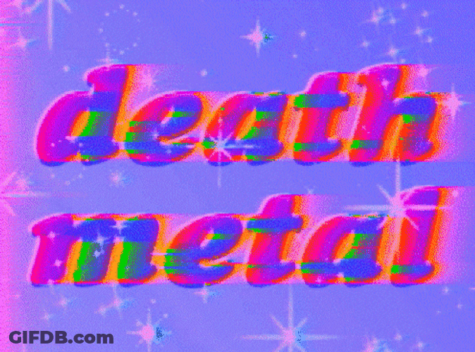 Grunge Aesthetic Death Metal Words GIF