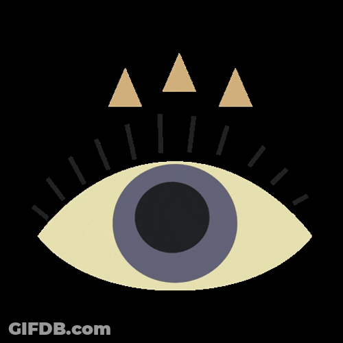 Grunge Aesthetic Eye Triangles GIF